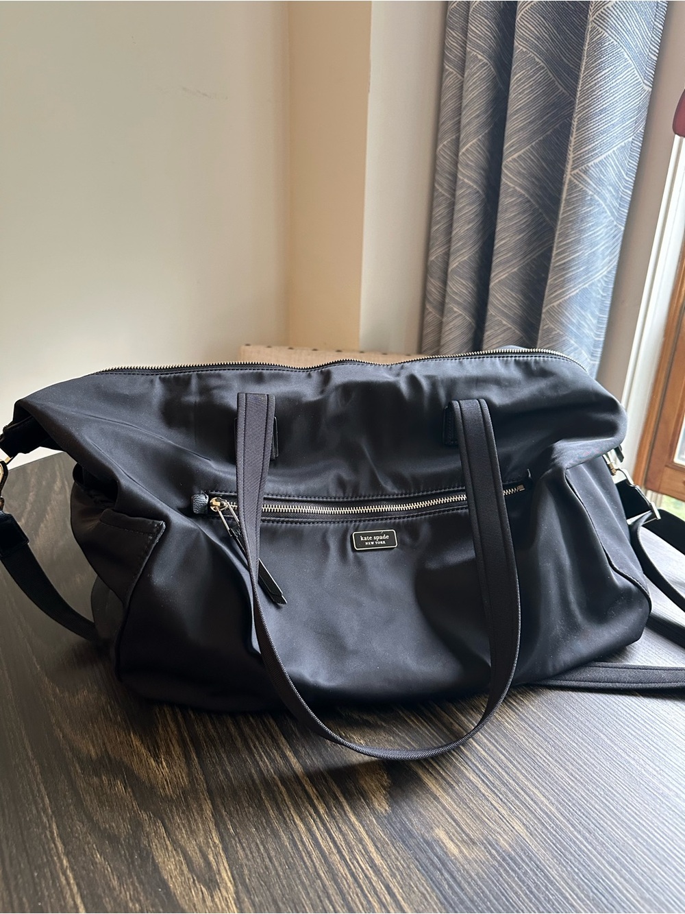 kate spade Black Nylon Duffel Travel Bag